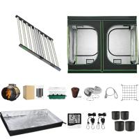 600D Diamond Mylar Canvas con ventana de observación y bandeja de suelo para plantas de interior hidropónicas que crecen con lámpara de 800W