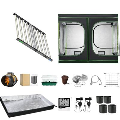 600D Diamond Mylar Canvas with Observation Window and Floor Tray for Hydroponic Indoor Plant Growing With 800W Lamp