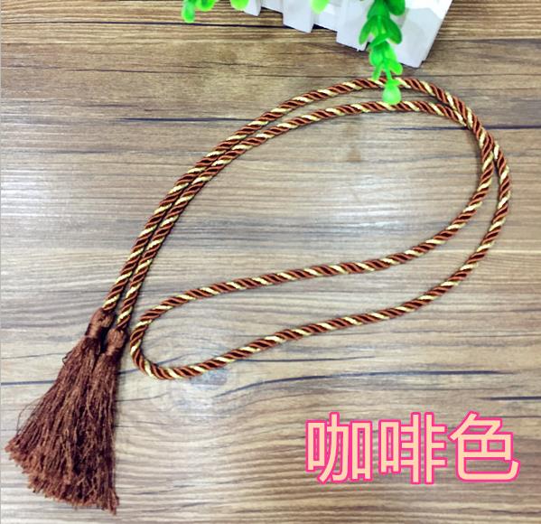 Delicate fluorescent multicolored fringe tassel trimming for graduation cap decoration