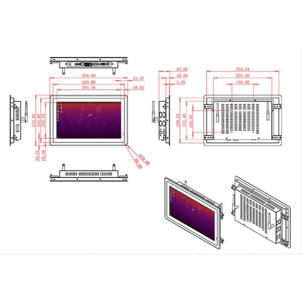 13.3-Inch Built-In Linux Monitor for Retail Systems and Public Terminals