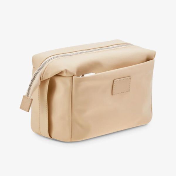 Fashion Waterproof Leather Cosmetic Cases Luxury Leather Toiletry Bag Custom Logo