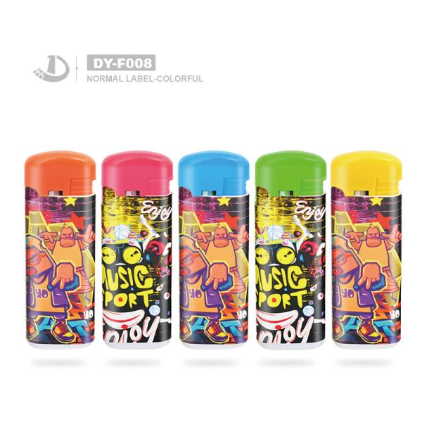 Jet Fame одноразовый пластиковый газовый огнезажигатель модель No DY-F008 Flip 6,8*2,78*1,3 см