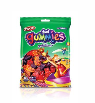 Reclosable Strong Sealing Custom Printed Stand up Plastic Zip lock Bags Gummies Candies Bag For Packing