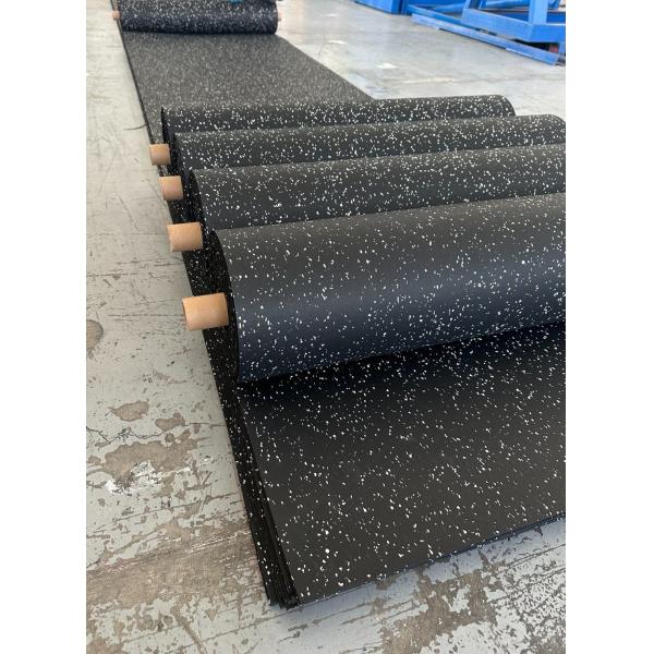 Environmentally Friendly 100% Recycled Rubber Floor Rolls 3-20mm Thickness Black with EPDM