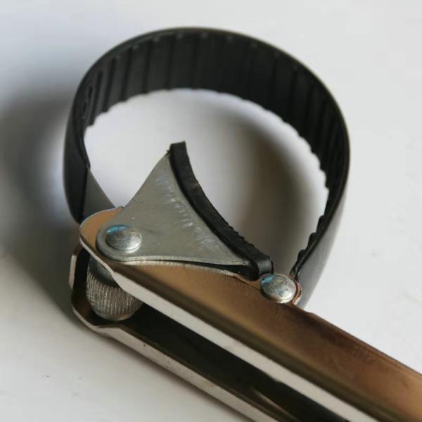 3 Hole 500mm Heavy Duty Oil Filter Strap Wrench With Anti Slip Helical Burr