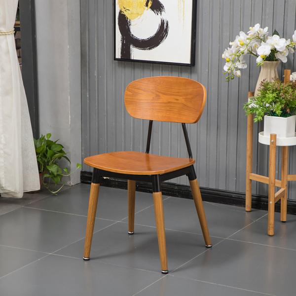 restaurante do fast food da cafetaria de 79cm Bent Plywood Dining Chair Retro