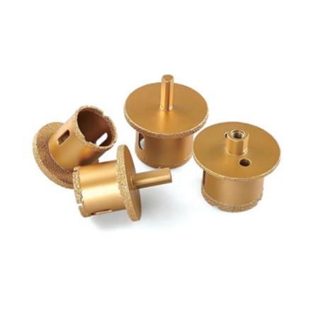 Vacuum Brazing Diamond Hole Saw Set Basin Hole Opener 45#Steel For Tile Glass