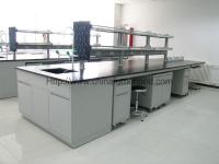 Tabla de trabajo de laboratorio con la unidad de fregadero para las instituciones educativas y los muebles de acero de centro de prueba del laboratorio
