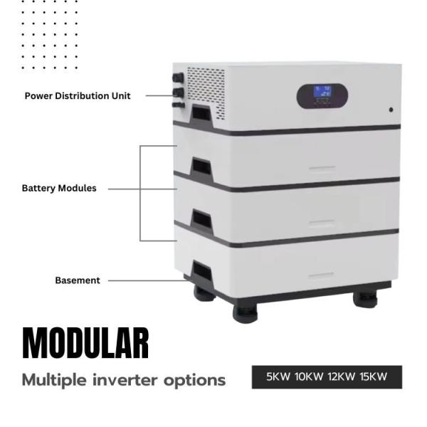 Customized Logo Stackable Lithium Battery Storage System 48v 300ah Lifepo4 Battery