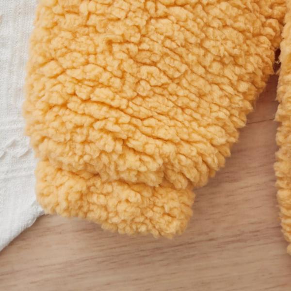 Hoodies пуловера сплошного цвета коротких волос желтеют теплые фуфайки для Odm зимы