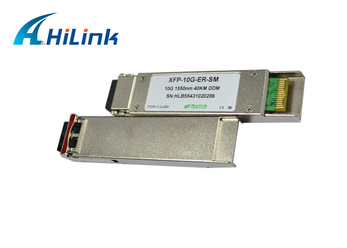 модуль RoHS уступчивый двойной LC 10GB XFP ER приемопередатчика 10G 1550nm 40KM XFP