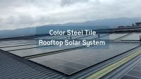 Sistema solar de techo industrial distribuido Tipo de techo de azulejos de acero de color