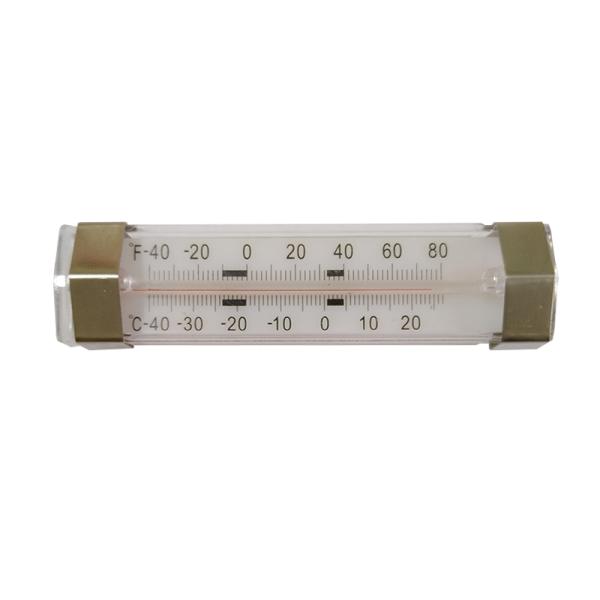 Mini Plastic Refrigerator Freezer Thermometer With Slim Body 124*30*12mm