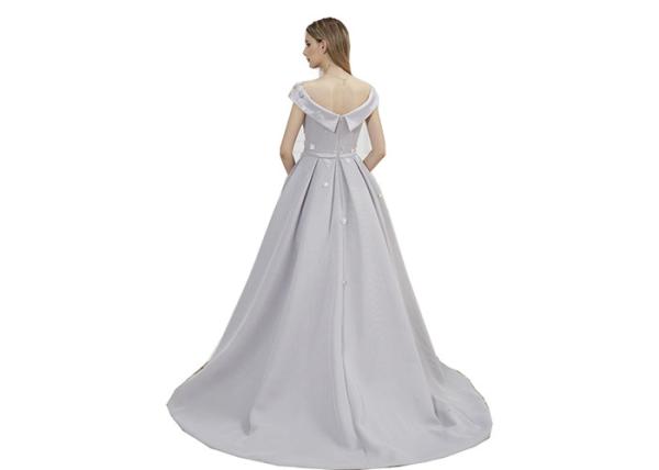 Big Net Elegant Women Party Wear Ball Gowns / Evening Dresses For Muslim Ladies