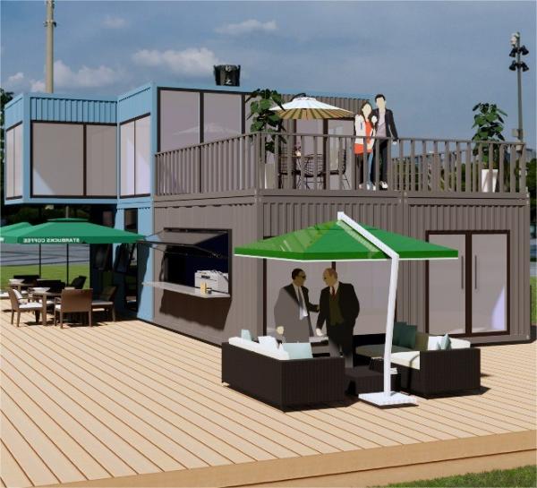 Portable Modified Coffee Shop For Workshop Mobile Living Container House
