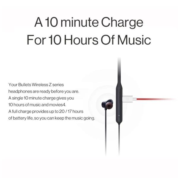 Global Version OnePlus Bullets Wireless Z Bass Edition BLE Connect IP55 Phone Calls Headset Earphone