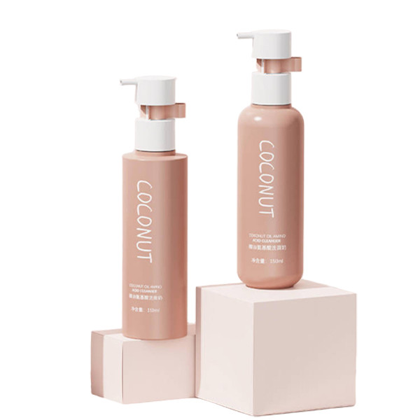 professional skincare packaging solution pink high-end cleansing skincare bottle‌