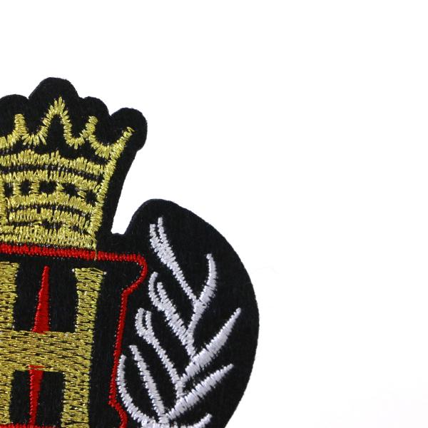 Gold Crown With Heart Gold H Letter Felt Applique Patch Armband For Pants Jacket