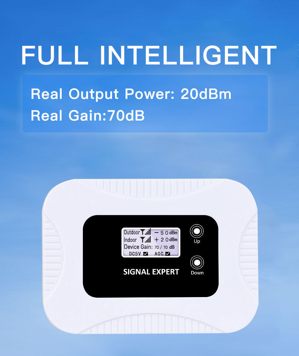ATNJ Intelligence Automatic Gain Adjustment 900MHz GSM Signal Booster Repeater with AGC and ALC