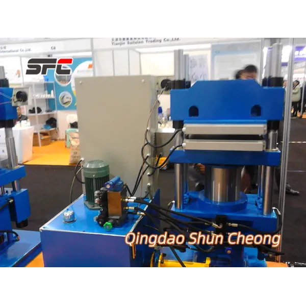 Automatic Vertical Structure Solid Tire Vulcanizing Machine with 800×800×56mm Plate Size