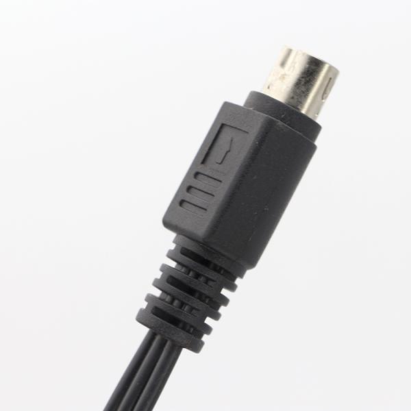 OEM 9 Pin Mini Din a RCA S Video Cable de audio para pantallas de televisión Receptor de audio y video