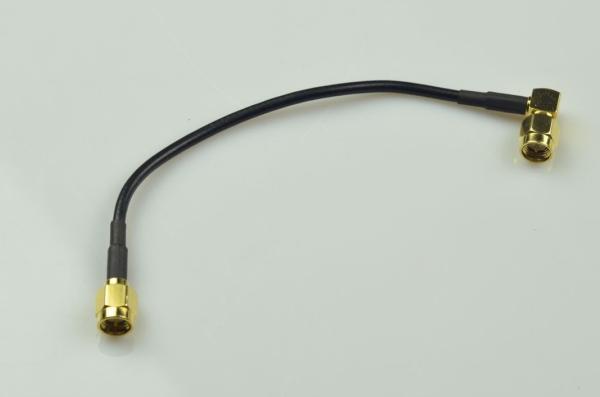 RF Connctor SMA Female Right Angle To SMA Male Straight Coaxial Cable Assemblies