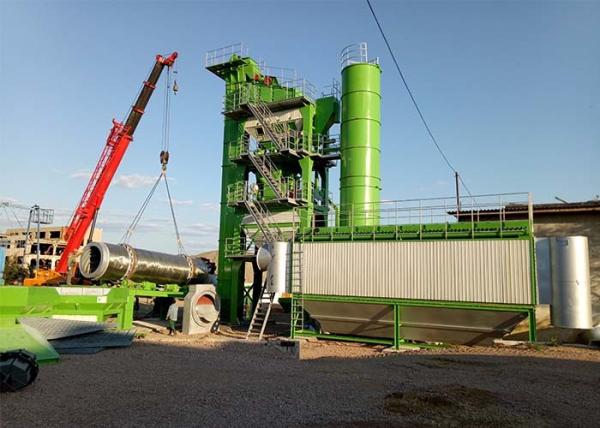 Airport Compact Hot Mix Plant For Road Construction 60 Ton Per Hour