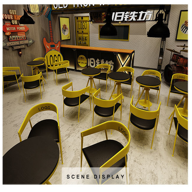 Home Furniture Coffee Shop Tables and Chairs Set NO Folded Interior Design Furniture Set