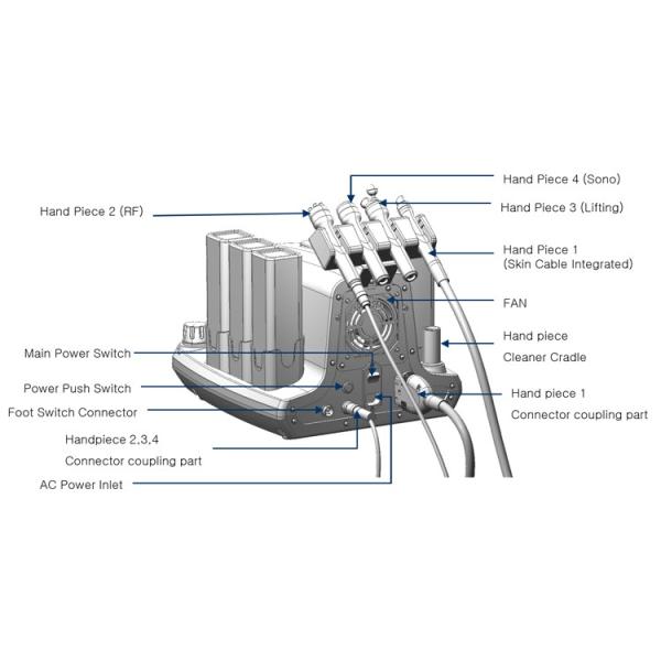 5 Handles Facial Oxygen Jet Peel Beauty Equipment Facial Oxygen Therapy Machine