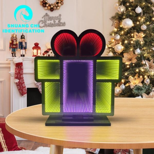 Christmas Festival Decoration 40cm Led Neon Signs with Personalized Magic 3D Santa Hat