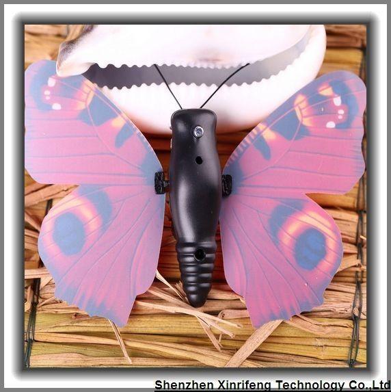 Triple Solar Powered Fluttering Butterflies For Garden Plants Flowers Decoration