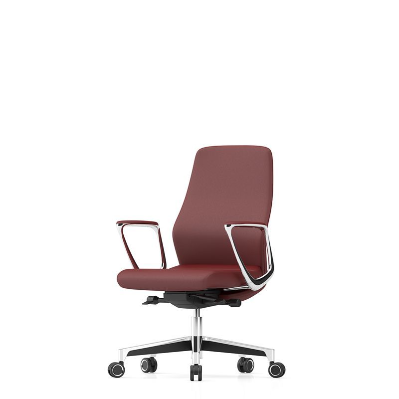 Black Executive Office Chair Office Seating Minimalist Luxury Slim Profile