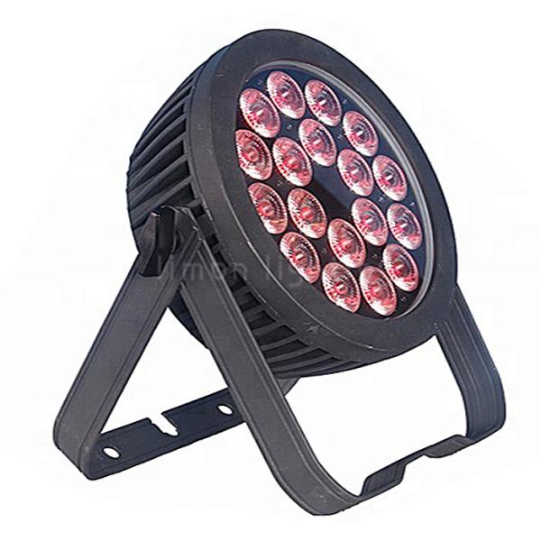 Round Shape I8x18w RGBWAUV 6in1 Waterproof IP65 DMX LED Par 64 Lamp