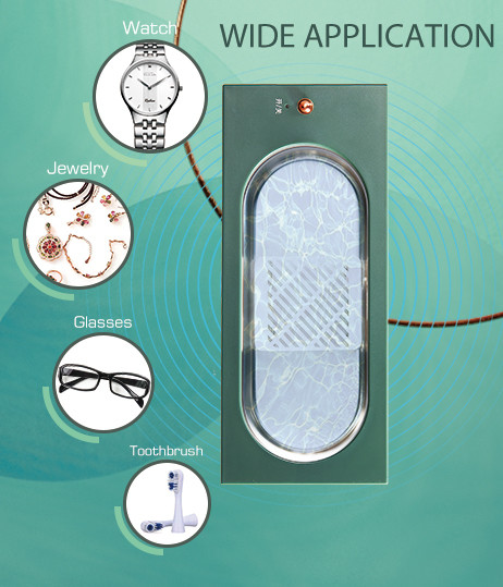 Уборщик ювелирных изделий деятельности Одн-кнопки GT ЗВУКОВОЙ для Eyeglasses, Dentures, бритв, колец, монеток