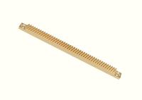 Los dientes helicoidales de la caja del estante del carril del engranaje de M0.5 C45 endurecieron el bronce de aluminio