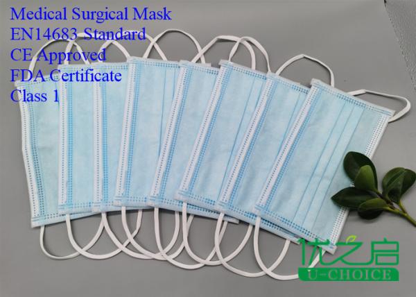 Medical Surgical Face Mask - FDA  -EN14683 - CE Approved - Class 1 Disposable Mask