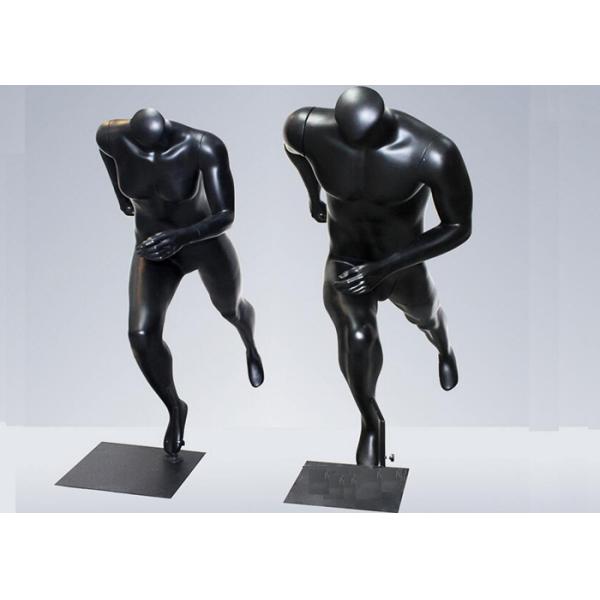 Adult Male / Female Sports Mannequin In Black Or Customized Color