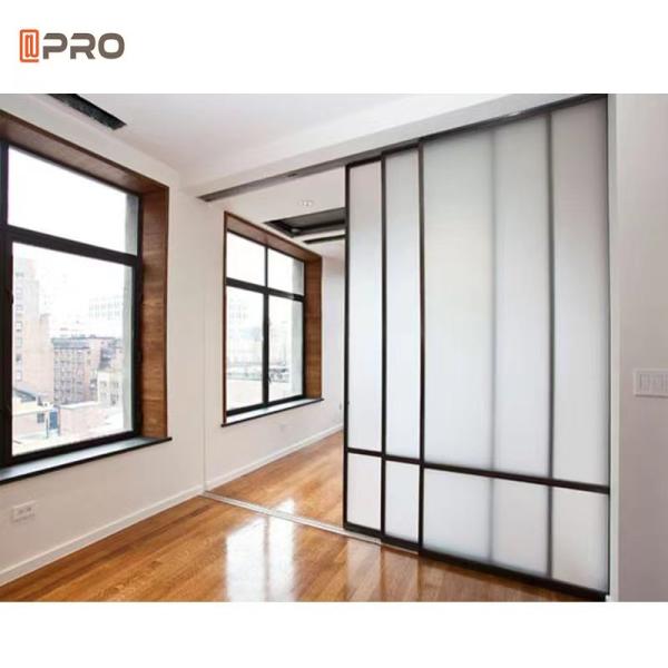 Customized Size Aluminium Sliding Glass Doors Frameless For Laboratories