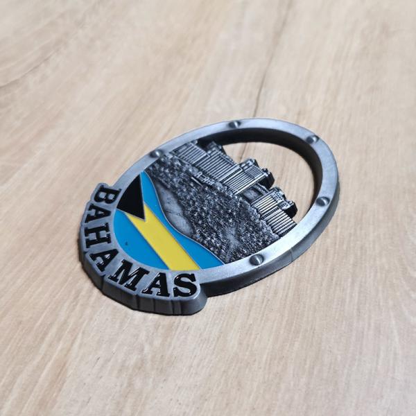 3D Bahamas Zinc Alloy Tourism Custom Fridge Magnets For Refrigerator Decoration