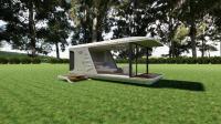 Outdoor Micro Luxury Capsule Prefabricated Modular Space For Apple Cabin House