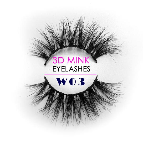 Soft 25mm 3D Mink Lashes , Custom Private Label Siberian Mink Eyelashes