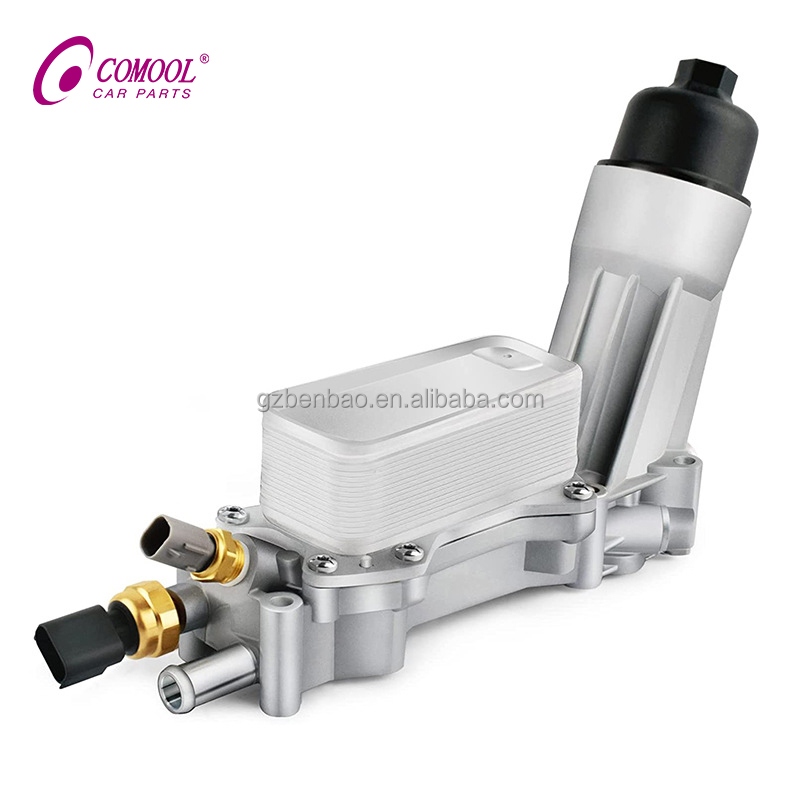 COMOOL Auto Parts Aluminum Oil Cooler Filter Housing Assembly 68105583AF for 2011-2016 Chrysler Dodge jeep Oil Filter 3.6L