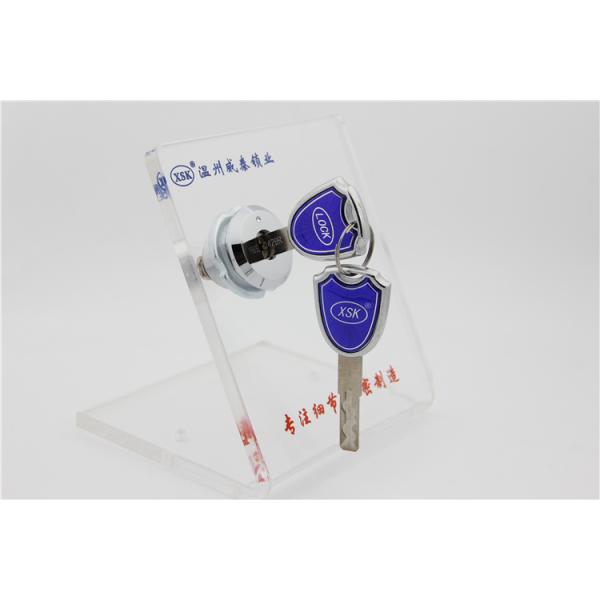Bright Chrome Plated Cabinet Door Cam Locks Asteners Blue Metal Color