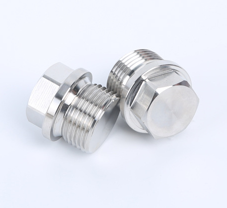 Stainless Steel Oil Drain Laryngeal Plug NPT Hex Socket Magnetic Allen Head Pipe Plug with Anodized Finish and ZINC Coating