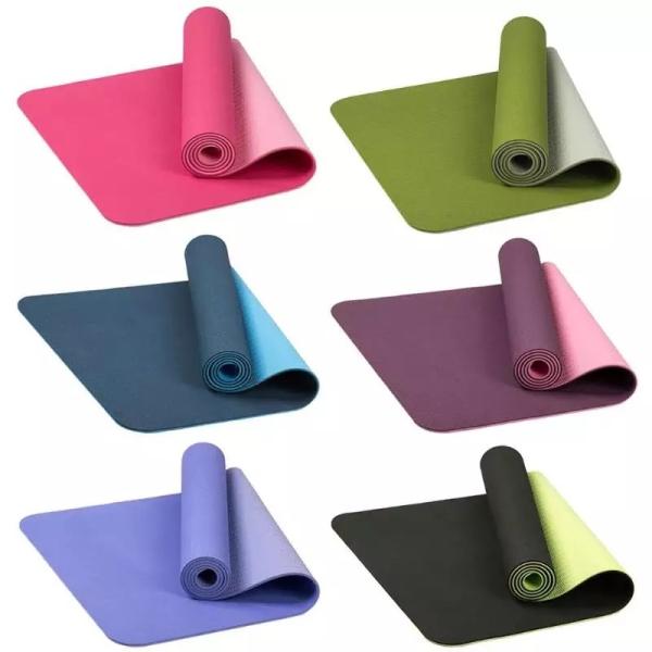 2020 TPE Yoga Mats, Environmentally friendly mat, Soft Anti Slip Sports Fitness, Exercise, Pilates Mat, Extra Grip
