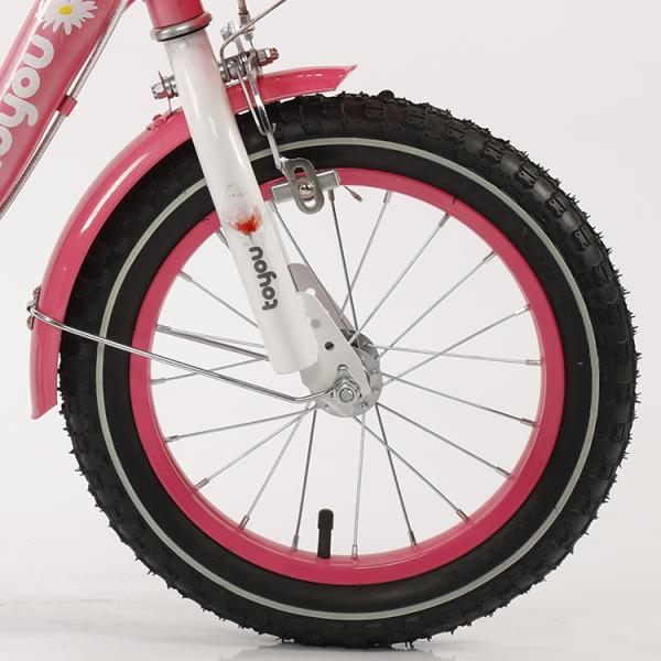 Personnalisation 12 14 16 18 pouces vélo pour enfants avec roues d'entraînement et panier en plastique de couleur correspondante