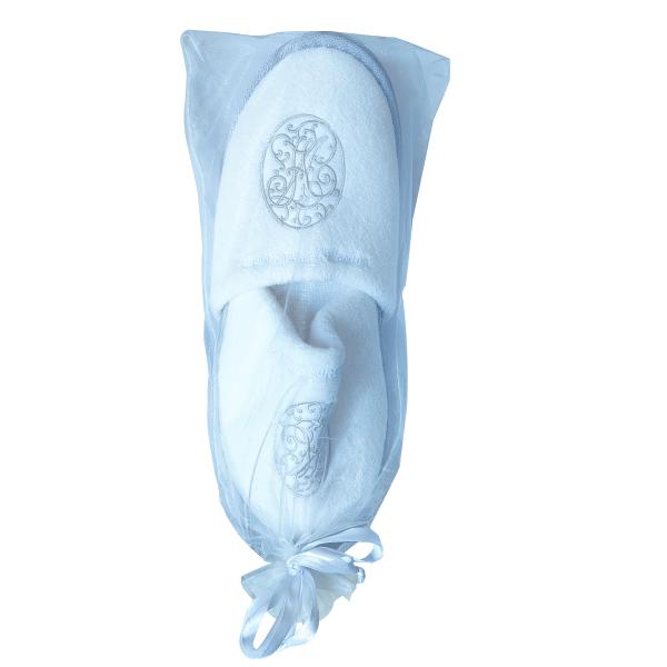 Тапочки спа наградных тапочек гостиничного номера Терри устранимые с сумкой сетки