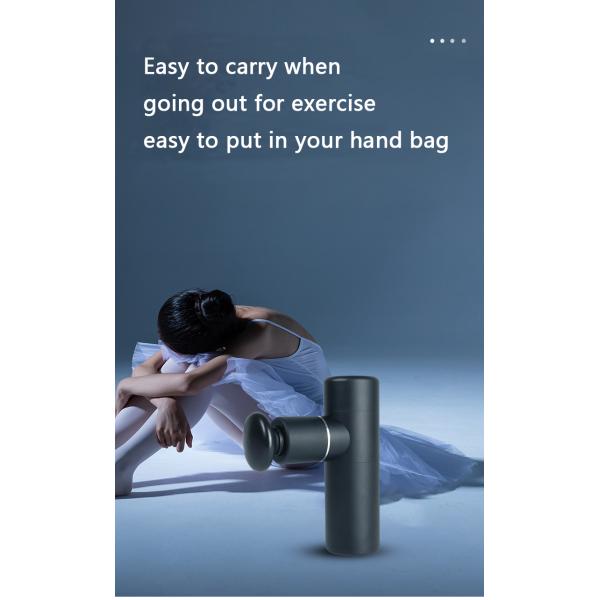 Портативный электрический массажный пистолет для фасции, релаксация мышц, зарядка через USB