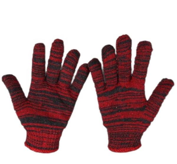 Customized 20-60g Washable Hard-Wearing Deep White Cotton Hand Safety Knitted Work Gloves