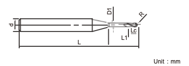 High Accuracy Ball Nose Tool Ball Nose Milling Cutter High Toughness
